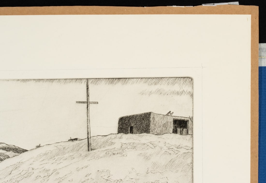 CHARLES CAPPS (1898-1981) PENCIL SIGNED ETCHING - 4
