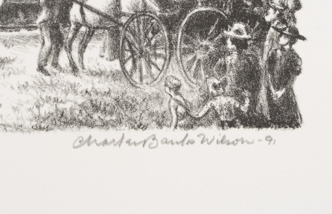 CHARLES BANKS WILSON PENCIL SIGNED LITHOGRAPHS (FIVE) - 3
