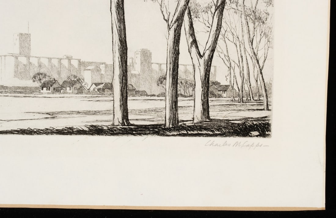 CHARLES CAPPS (1898-1981) PENCIL SIGNED ETCHING - 5