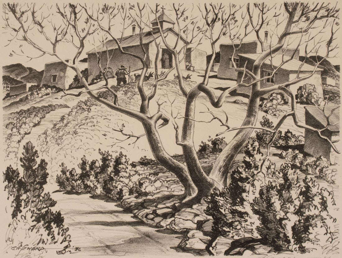 C.A. SEWARD (1884-1939) PENCIL SIGNED LITHOGRAPH (1 of 12)