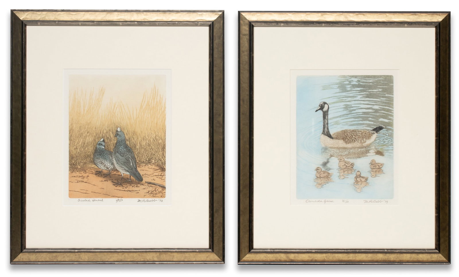 MAURICE BEBB (1891-1986) PENCIL SIGNED COLOR ETCHINGS (1 of 19)