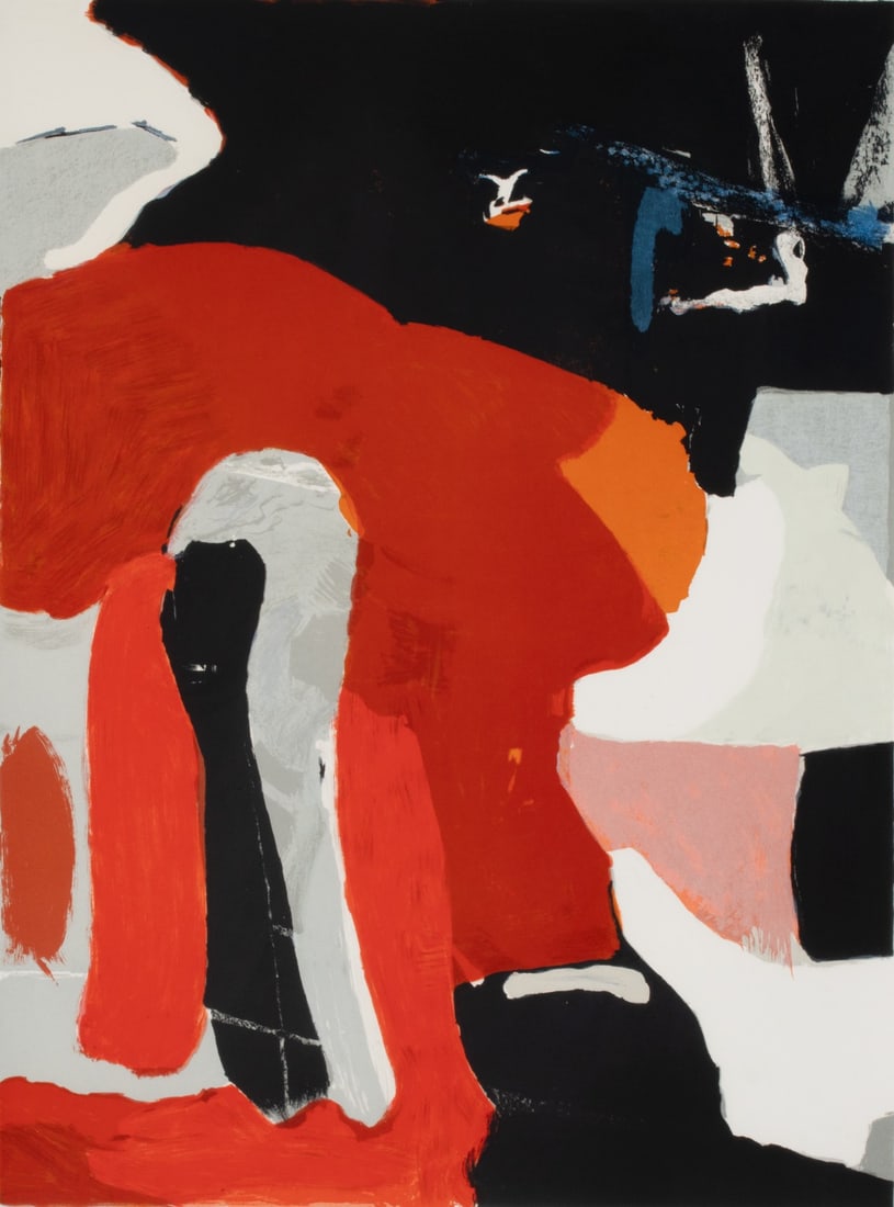 JAMES BROOKS (1906-1992) PENCIL SIGNED COLOR LITHO (1 of 15)