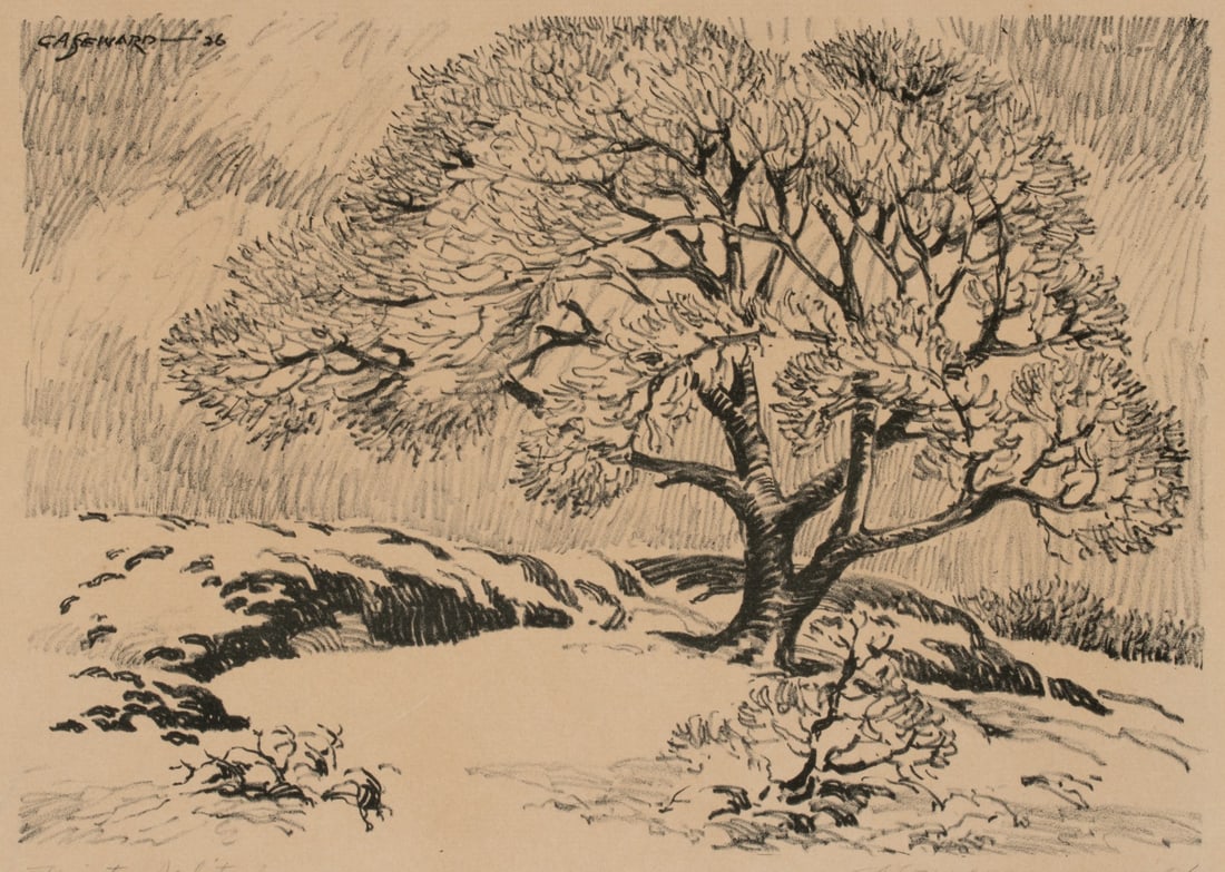 C.A. SEWARD (1884-1939) PENCIL SIGNED LITHOGRAPH (1 of 12)