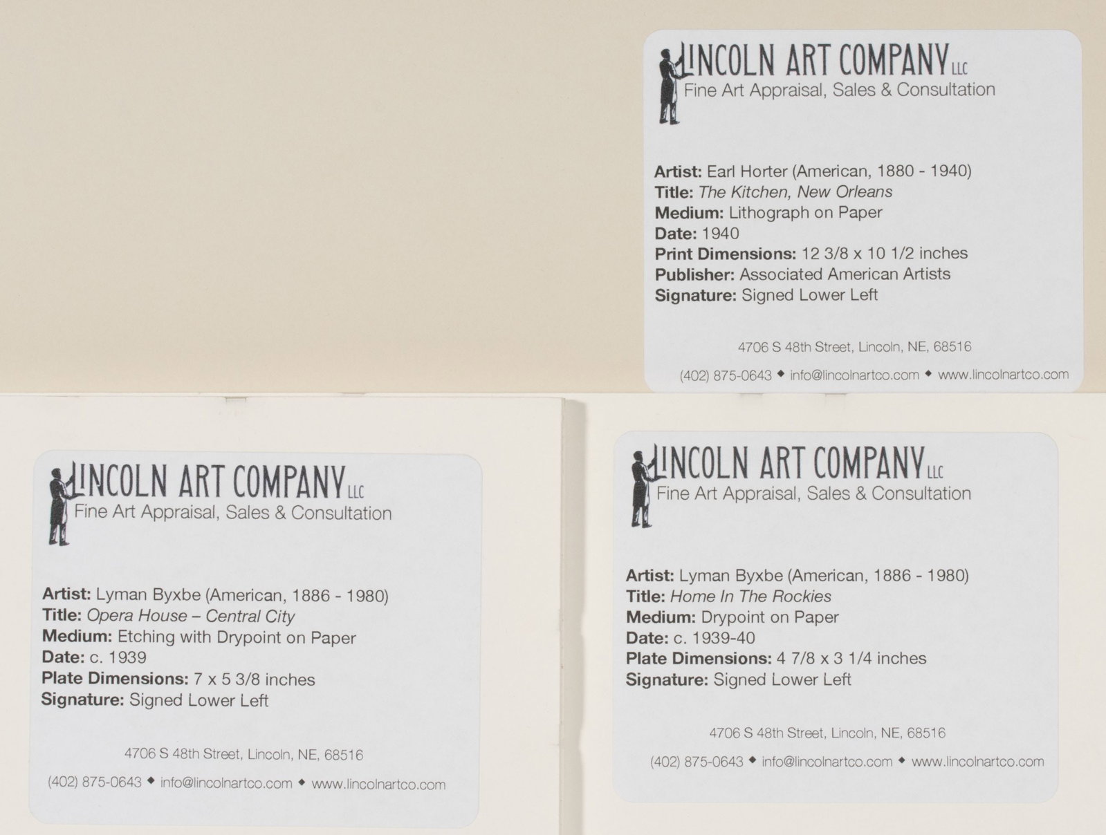 PENCIL SIGNED PRINTS BY BYXBE, GOODWIN AND E. HORTER - 16