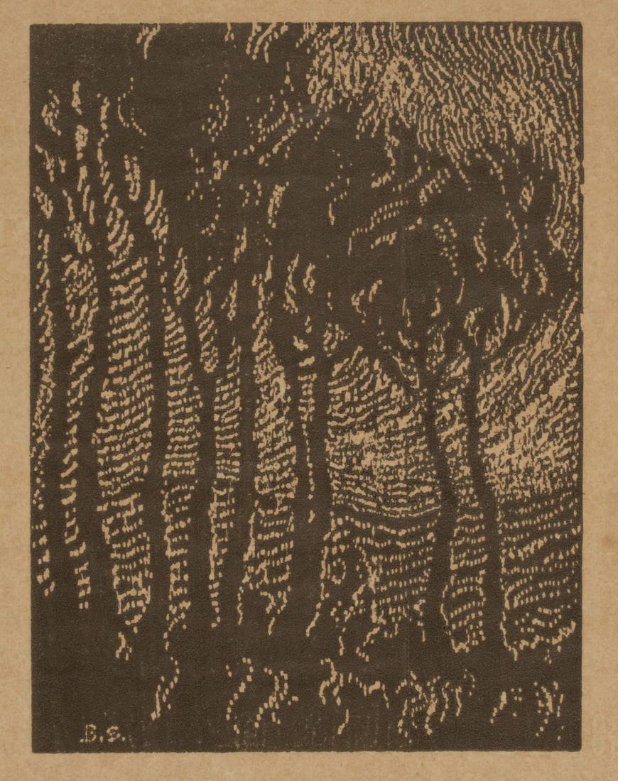AN UNSIGNED PRINT AFTER BIRGER SANDZEN (1871-1954) (1 of 8)