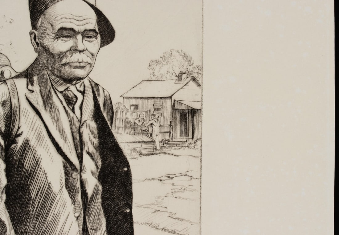 CHARLES CAPPS (1898-1981) PENCIL SIGNED ETCHING - 5