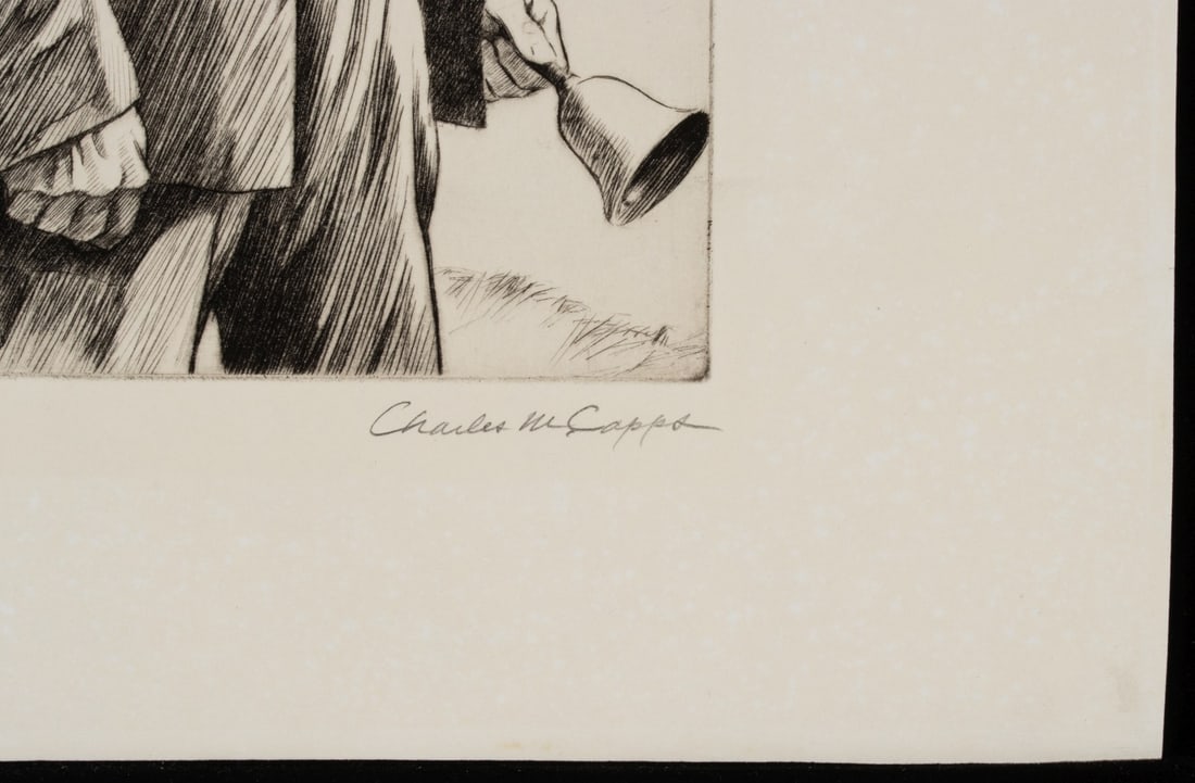 CHARLES CAPPS (1898-1981) PENCIL SIGNED ETCHING - 6
