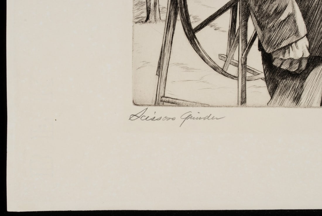 CHARLES CAPPS (1898-1981) PENCIL SIGNED ETCHING - 7