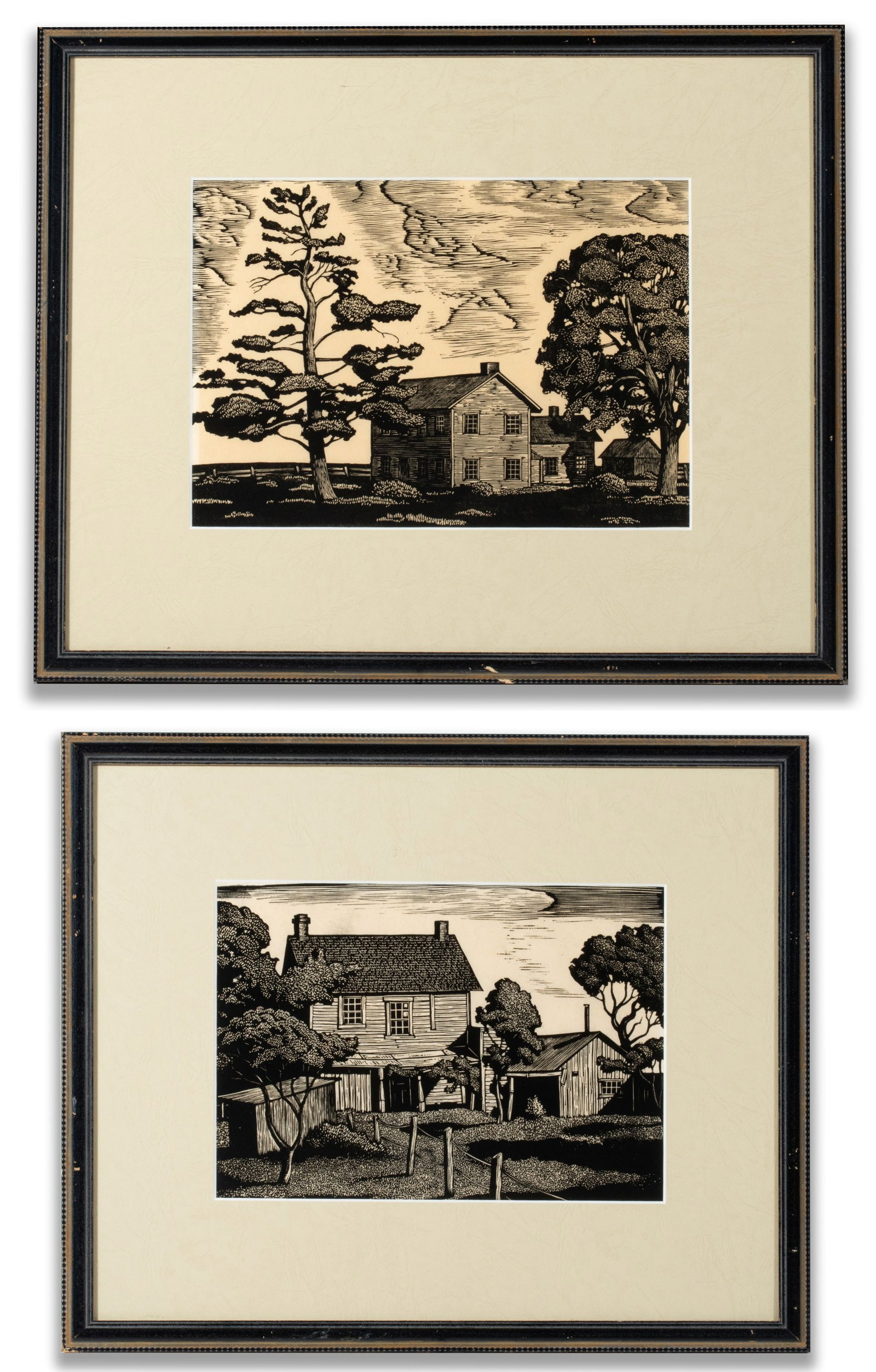 FRED GEARY (1894-1946) UNSIGNED WOODBLOCK PRINTS (2) (1 of 20)