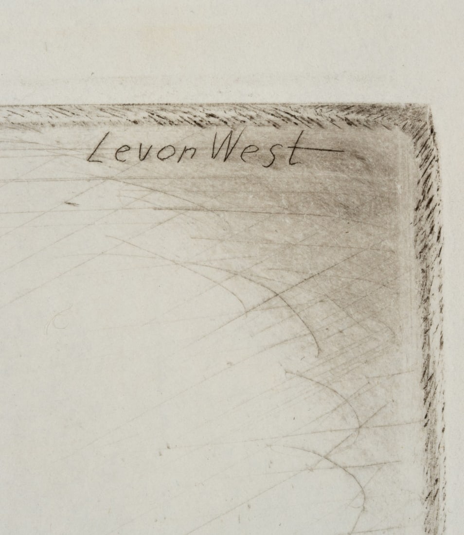 LEVON WEST (1900-1968) PENCIL SIGNED ETCHING - 10