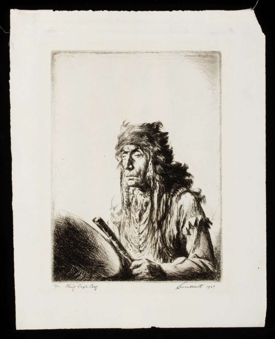 LEVON WEST (1900-1968) PENCIL SIGNED ETCHING - 2