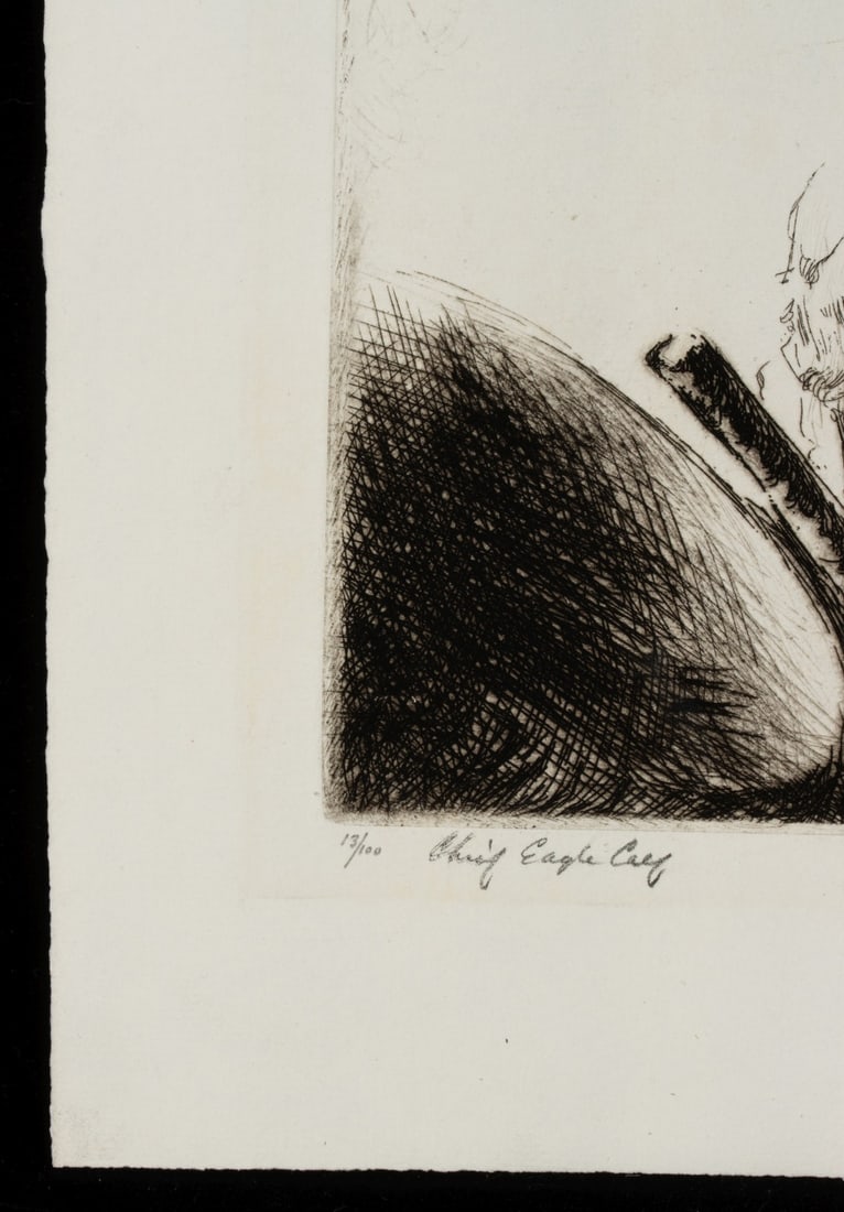 LEVON WEST (1900-1968) PENCIL SIGNED ETCHING - 6