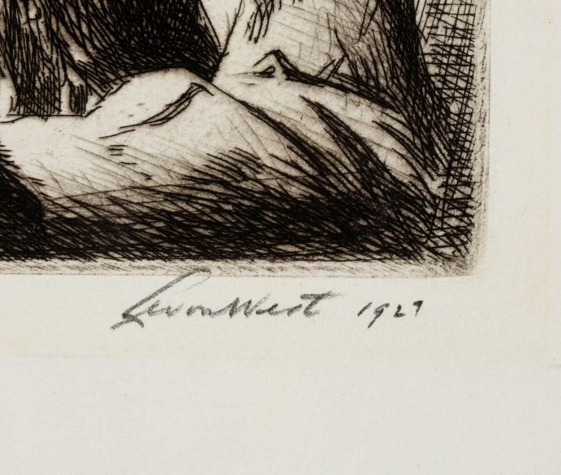 LEVON WEST (1900-1968) PENCIL SIGNED ETCHING - 9