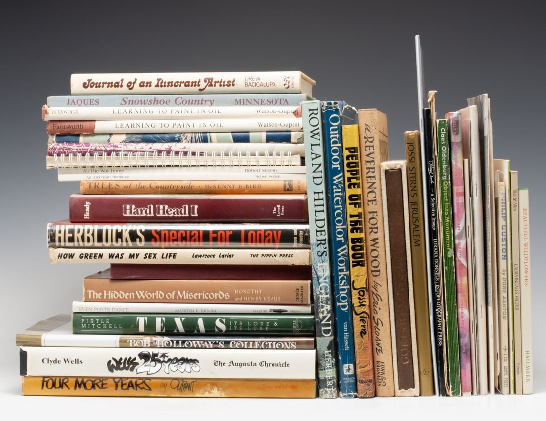 A LARGE COLLECTION OF ARTIST-SIGNED BOOKS (1 of 5)