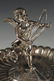 VICTORIAN SILVER PLATED CALLING CARD TRAY WITH CUPID - 3