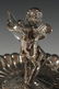 VICTORIAN SILVER PLATED CALLING CARD TRAY WITH CUPID - 9