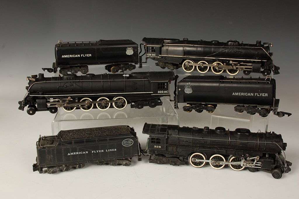 american flyer locomotives 334 dc 332 ac 326 american flyer 332 ac train set