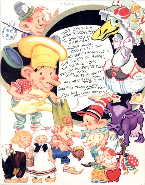 LOT OF RAILROAD DINING CAR MENUS: Includes children's menus. From Union Pacific, New Haven, Frisco, Southern Pacific. All show wear, good overall.