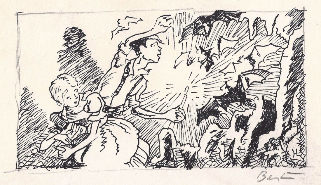 THOMAS HART BENTON (1889-1975) ORIGINAL ILLUSTRATION: The following comments are those of Dr. Henry Adams, author and art historian with expertise on the life and works of T.H. Benton.