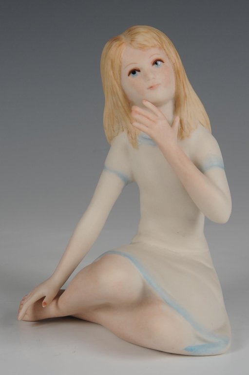CYBIS PORCELAIN 'THUMBELINA' FIGURE, RETIRED: Produced 1957-1972, signed on the base, measures 4 inches.