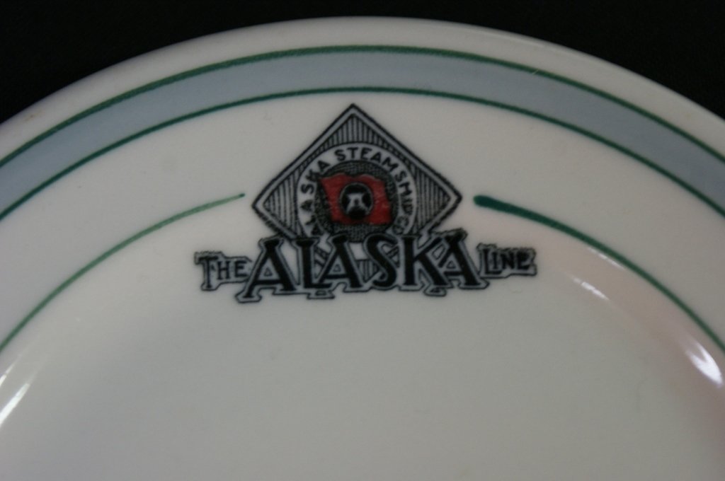 COLLECTION OF VINTAGE STEAM SHIP CHINA: Group ranging in size from 2.25 x 3 inches, up to 9.25 x 14.5 inches.