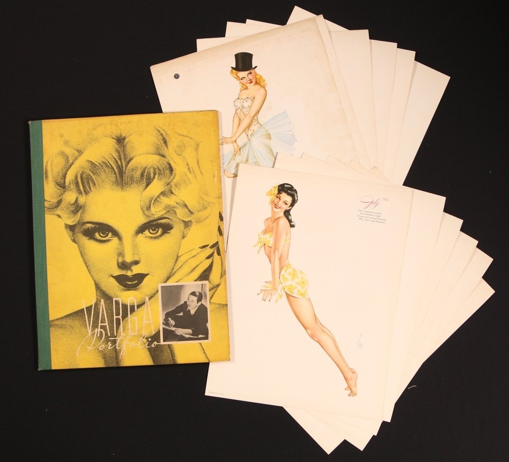ALBERTO VARGA 1946 PORTFOLIO FOR ESQUIRE: Measures 13.75 x 10.5 inches.
