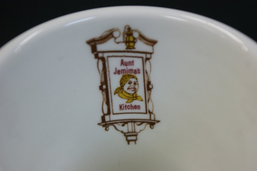 AUNT JEMIMA's RESTAURANT VINTAGE COFFEE CUPS: Three pieces each measuring 3 x 4.5 inches including the handle.