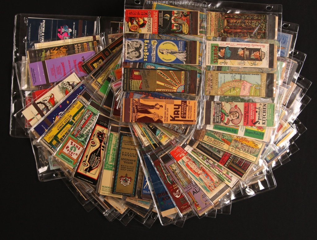DINER, HOTEL, RESTAURANT MATCH BOOK COVERS: A collection of vintage match book covers.