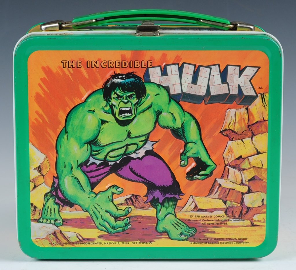 incredible hulk backpack and lunchbox