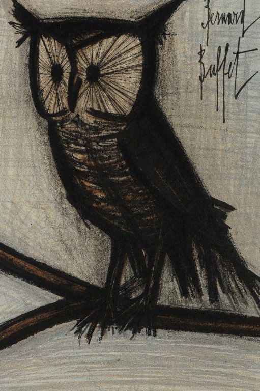 BERNARD BUFFET (1928-1999) LITHOGRAPH SIGNED IN THE: Signed in the plate upper right, includes an original Collector's Guild label, sheet measures 12.5 x 9.5 inches. We are happy to offer in-house shipping for all but very large or very fragile items. S