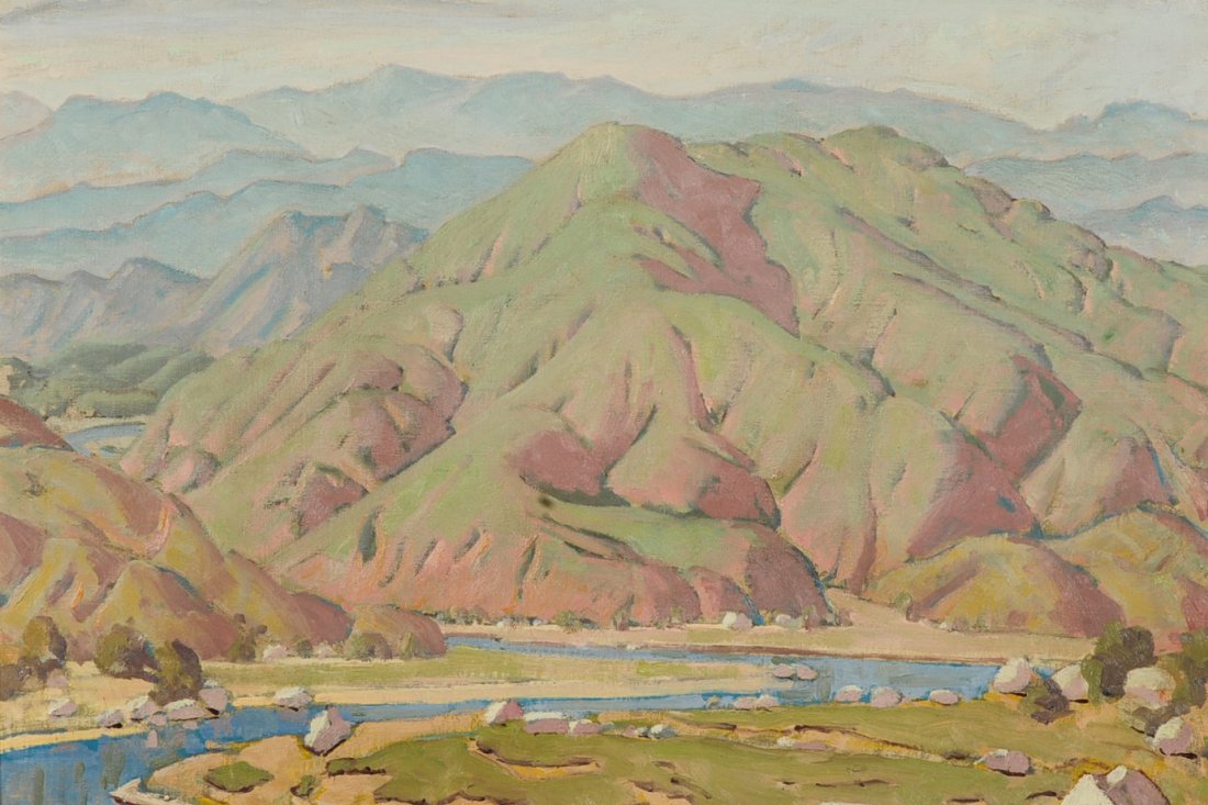 RALPH HOLMES (1876-1963) OIL ON CANVAS: Signed lower right, canvas measures 28 x 32, frame measures 33.5 x 37.5 inches.We are happy to offer in-house shipping for all but very large or very fragile items. Some international orders may need