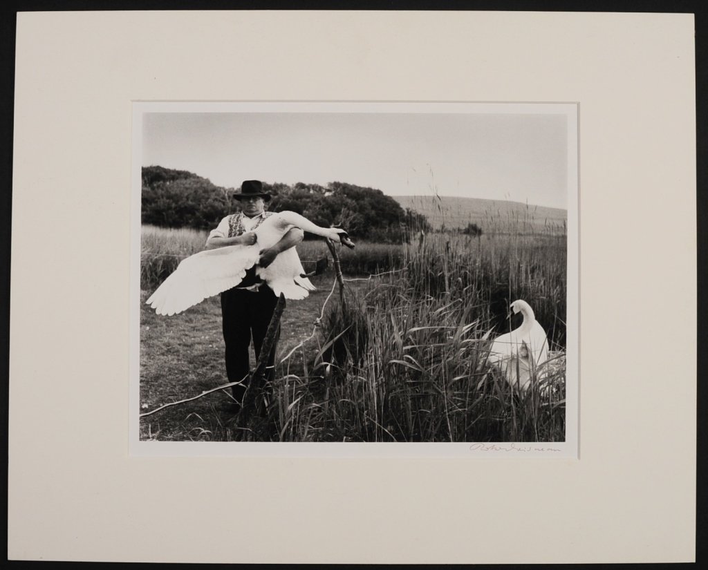 ROBERT DOISNEAU (1912-1994) SILVER GELATIN PRINT: Titled 'Un Enlevement A Abbotsbury' and dated 1961 verso, printed in 1981, signed lower right in ink, image measures 9.5 x 12.5, sheet size 12 x 15.75. Provenance: The personal collection of Kansas ar