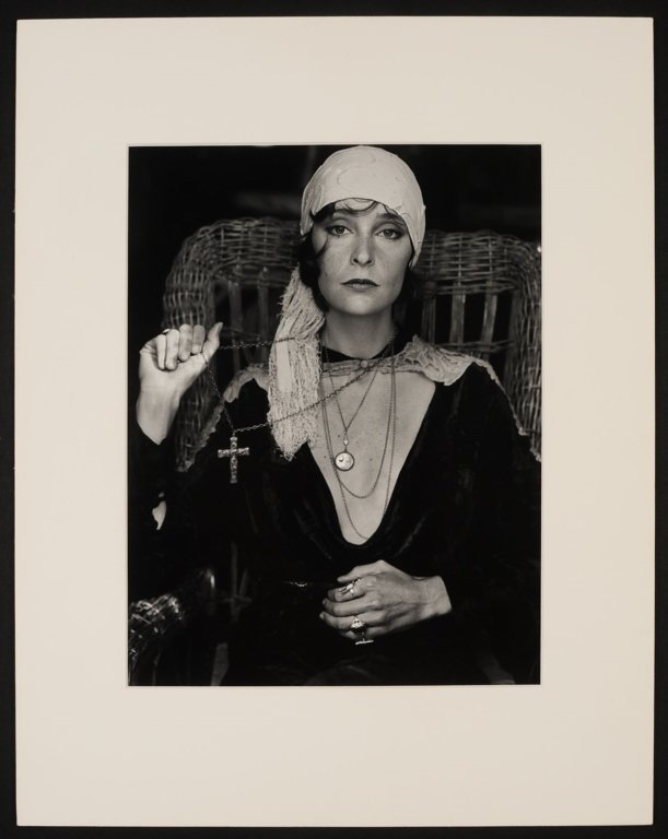 JUDY DATER (BORN 1941) SILVER GELATIN PRINT: Titled 'Kathleen Kelly' and signed and dated 1972 verso in pencil, image measures 13.5 x 10.5, sheet measures 14 x 11 inches. Provenance: The personal collection of Kansas artist David Melby (1942 - 2