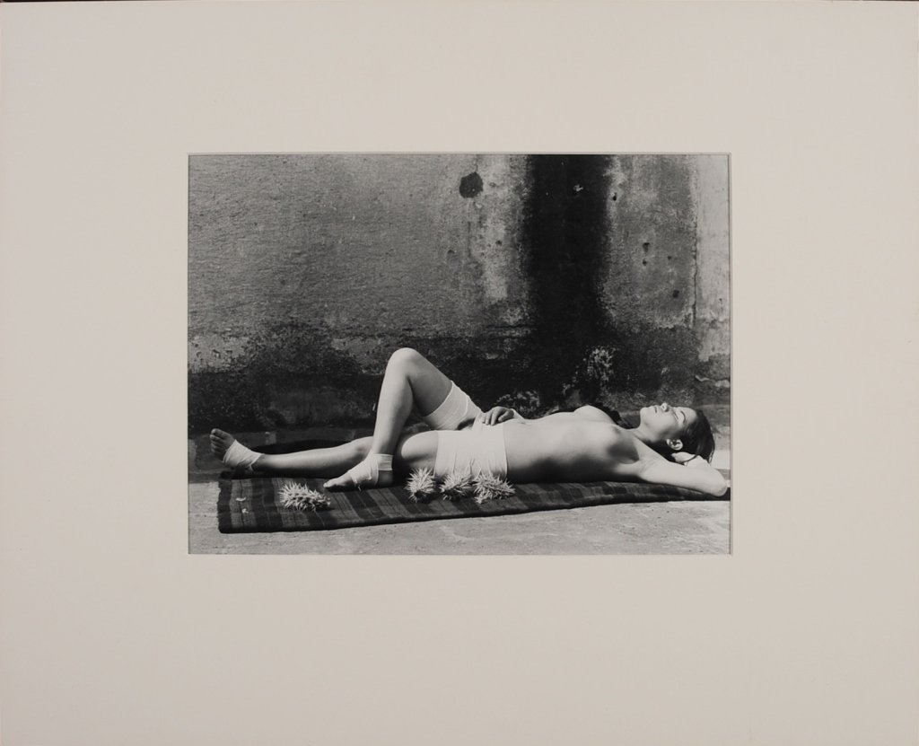 MANUEL ALVAREZ BRAVO (1902-2002) SILVER PRINT: A silver gelatin photograph 'The Good Reputation Sleeping', 1939, printed later 1980-1989, not mounted, inscribed 'Mexico' verso in pencil. Image measures 9.75 x 13, sheet measures 11 x 14 inches.Prov