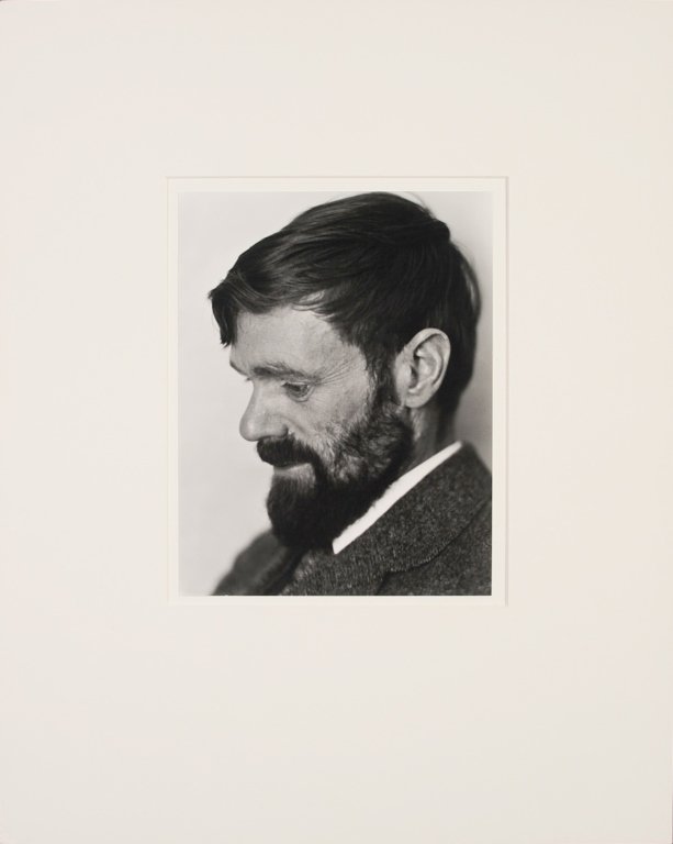 EDWARD & COLE WESTON: 'D.H. LAWRENCE, 1924' SILVER: Edward Weston (1886-1958) negative printed by Cole Weston (1919-2003), titled verso on the mount, later print, edition of 250, Edward Weston stamp and Cole Weston signature verso on the mount, image m
