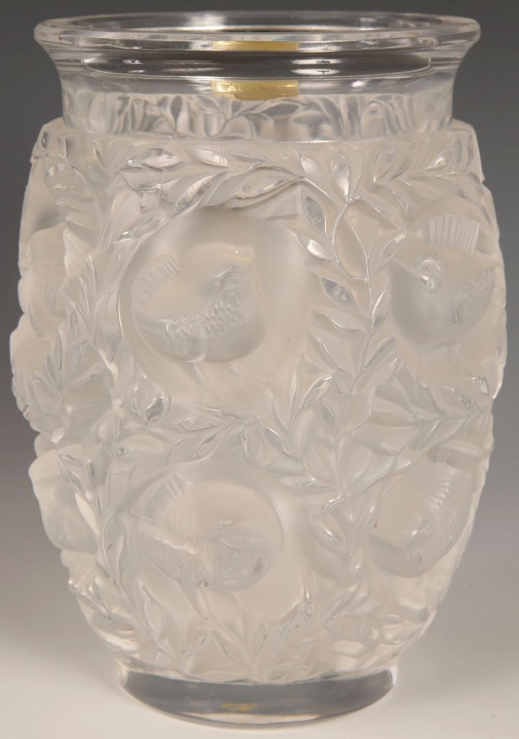 LALIQUE 'BAGATELLE' FROSTED FRENCH CRYSTAL VASE (1 of 4)