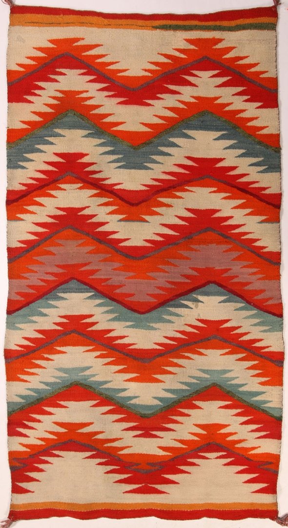 AN EARLY 20TH CENTURY TRANSITIONAL NAVAJO WEAVING (1 of 10)
