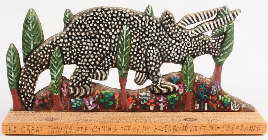 ATTRIBUTED HOWARD FINSTER, TRICERATOPS (1 of 10)