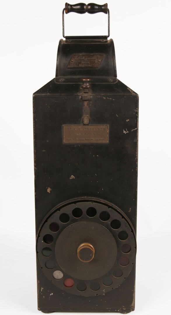 C. 1900 DR. WILLIAMS' LANTERN FOR TESTING COLOR SENSE (1 of 7)