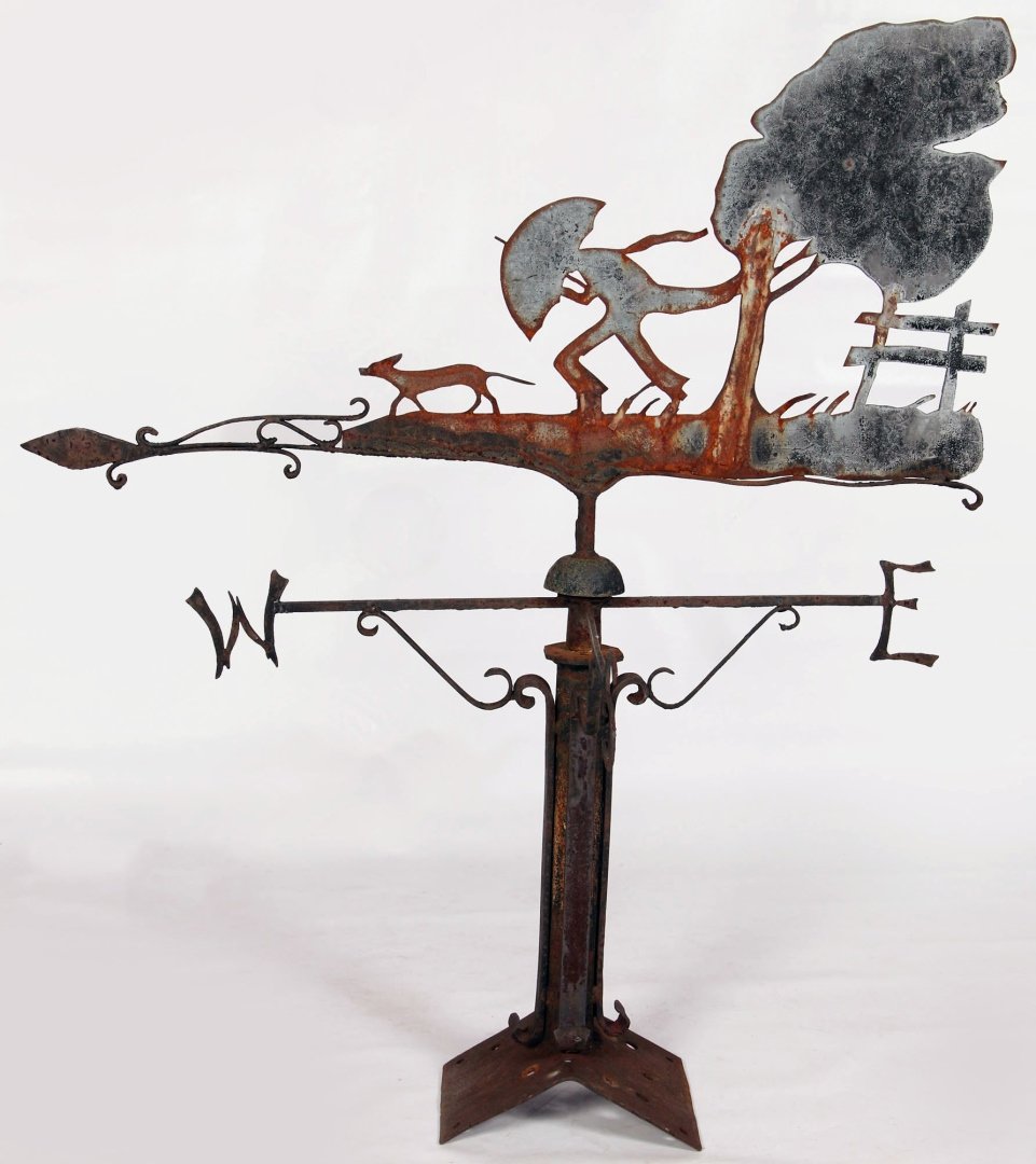 EARLY 20TH C. WROUGHT AND CUT IRON WEATHER VANE Sep 27, 2015 Soulis