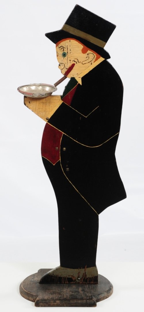 1930s FOLK ART FIGURE OF COMIC CHARACTER JIGGS (1 of 9)