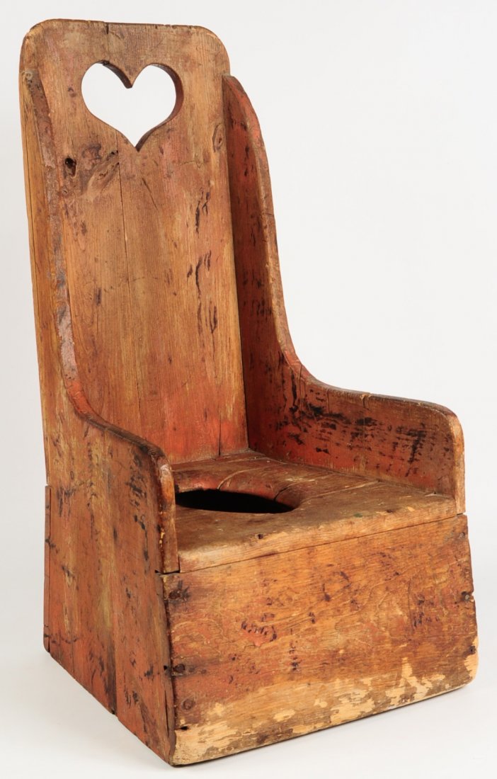 19TH C. AMERICAN CHILD'S CHAIR WITH HEART CUT-OUT (1 of 10)