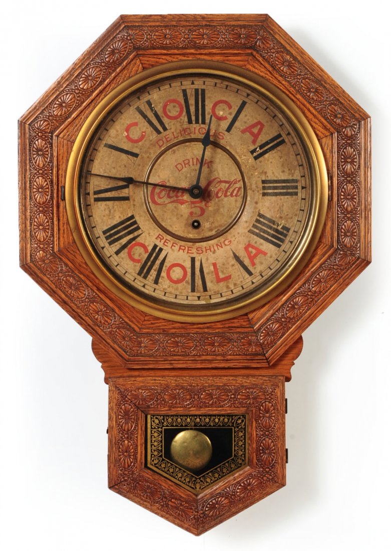 CIRCA 1900 COCA-COLA ADVERTISING CLOCK (1 of 10)