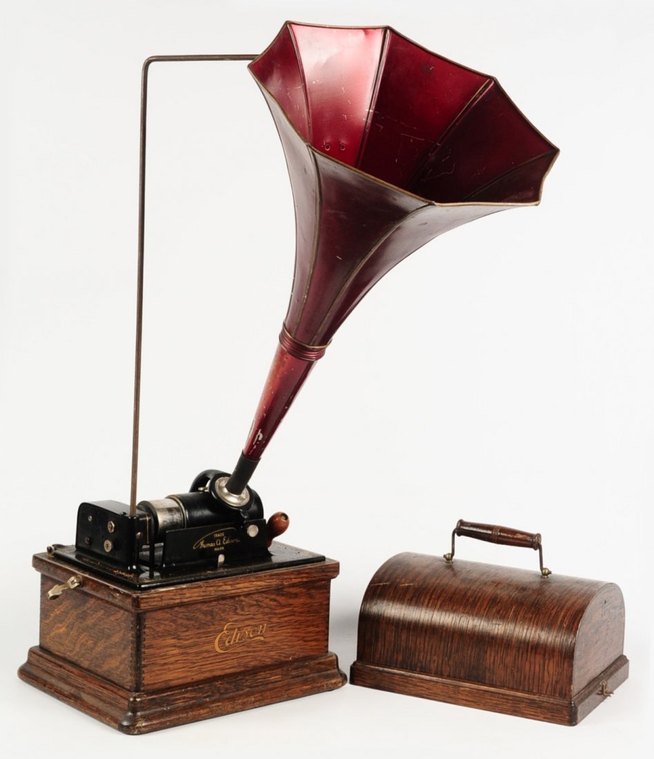 EDISON FIRESIDE CYLINDER PHONOGRAPH (1 of 10)