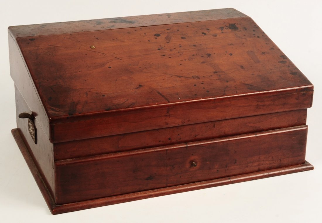 19TH C. AMERICAN PHYSICIAN'S TRAVELING WORK DESK (1 of 10)