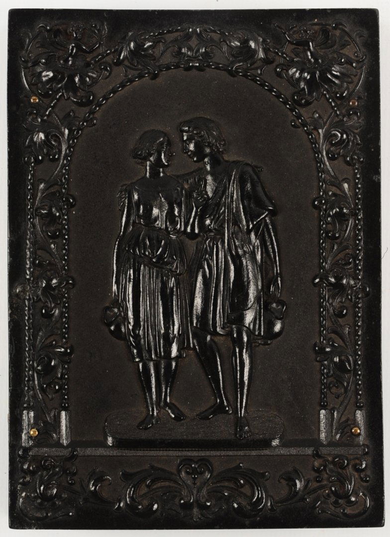 HALF-PLATE UNION CASE WITH FIVE AMBROTYPES (1 of 9)