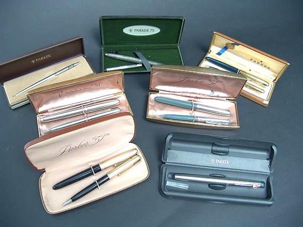 SEVEN BOXED PARKER PENS AND PENCILS