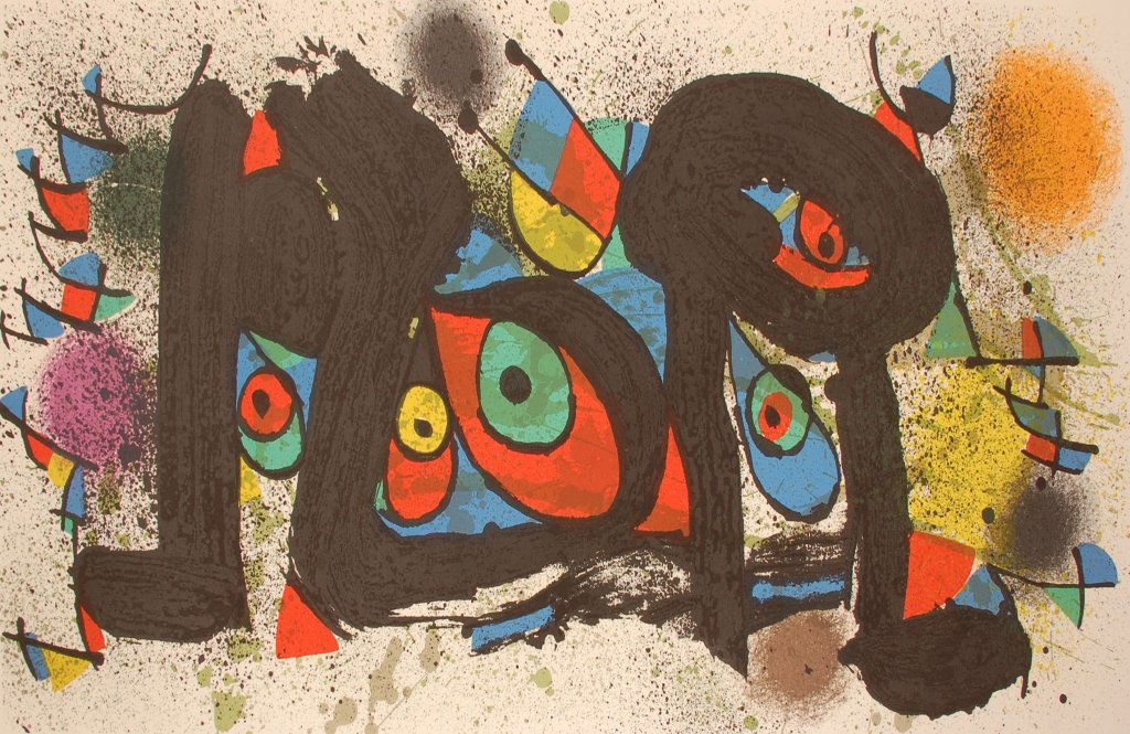 JOAN MIRO (1893-1983) PENCIL SIGNED LITHOGRAPH (1 of 10)
