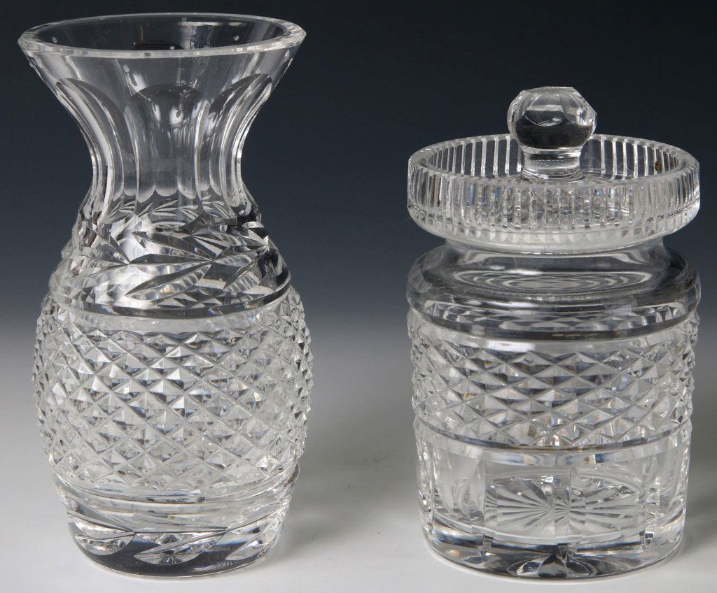 TWO WATERFORD CUT CRYSTAL OCCASIONAL PIECES (1 of 5)