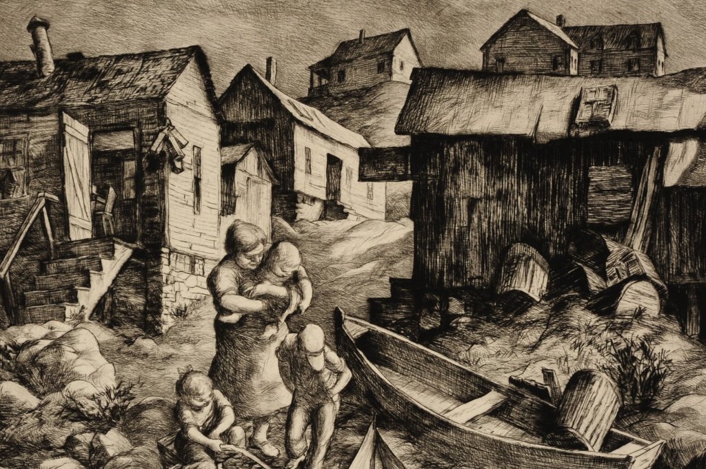 SAMUEL THAL (1903-1964) PENCIL SIGNED ETCHING: Signed lower right, includes an AAA label, plate measures 8.5 x 11.75, sheet measures 12 x 16 inches, unframed. We are happy to offer in-house shipping for all but very large or very fragile items. So